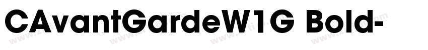 CAvantGardeW1G Bold字体转换